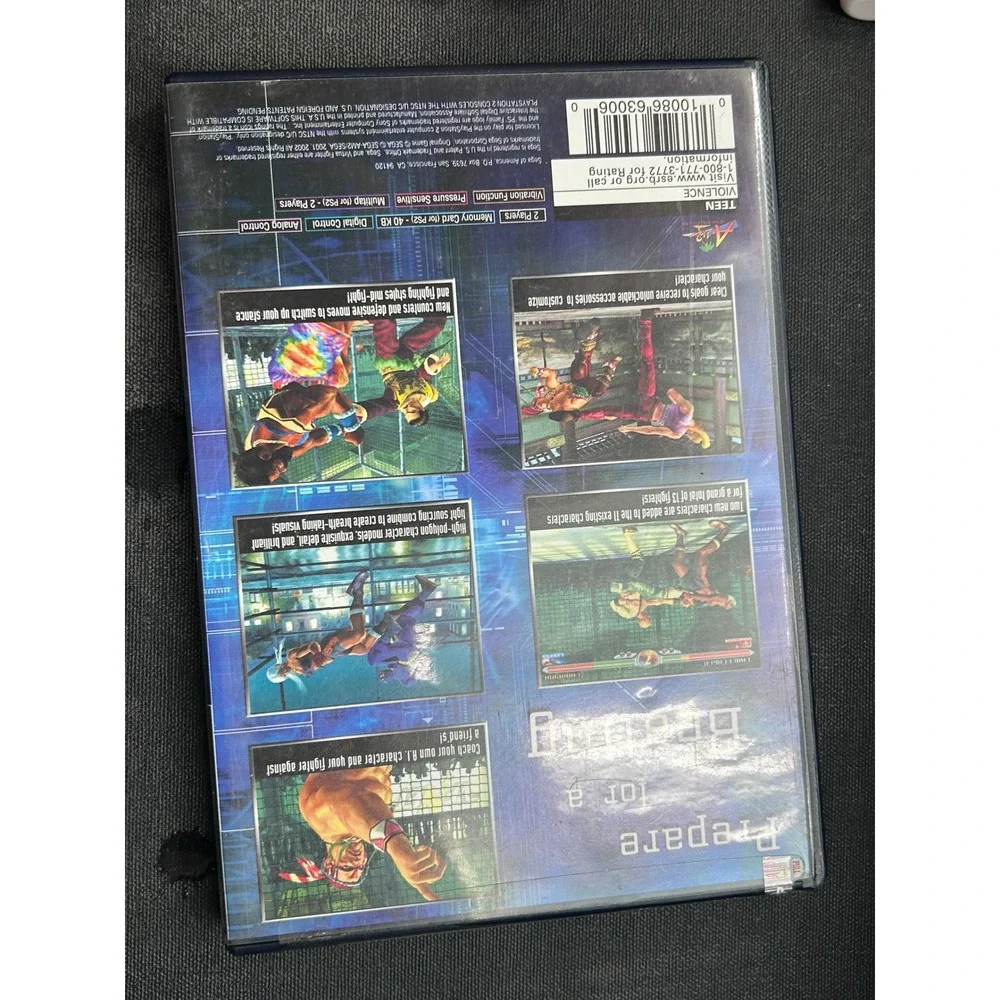 Virtua Fighter 4 Sony PlayStation 2 PS2 2002 SEGA Fighting Game SLUS-20323